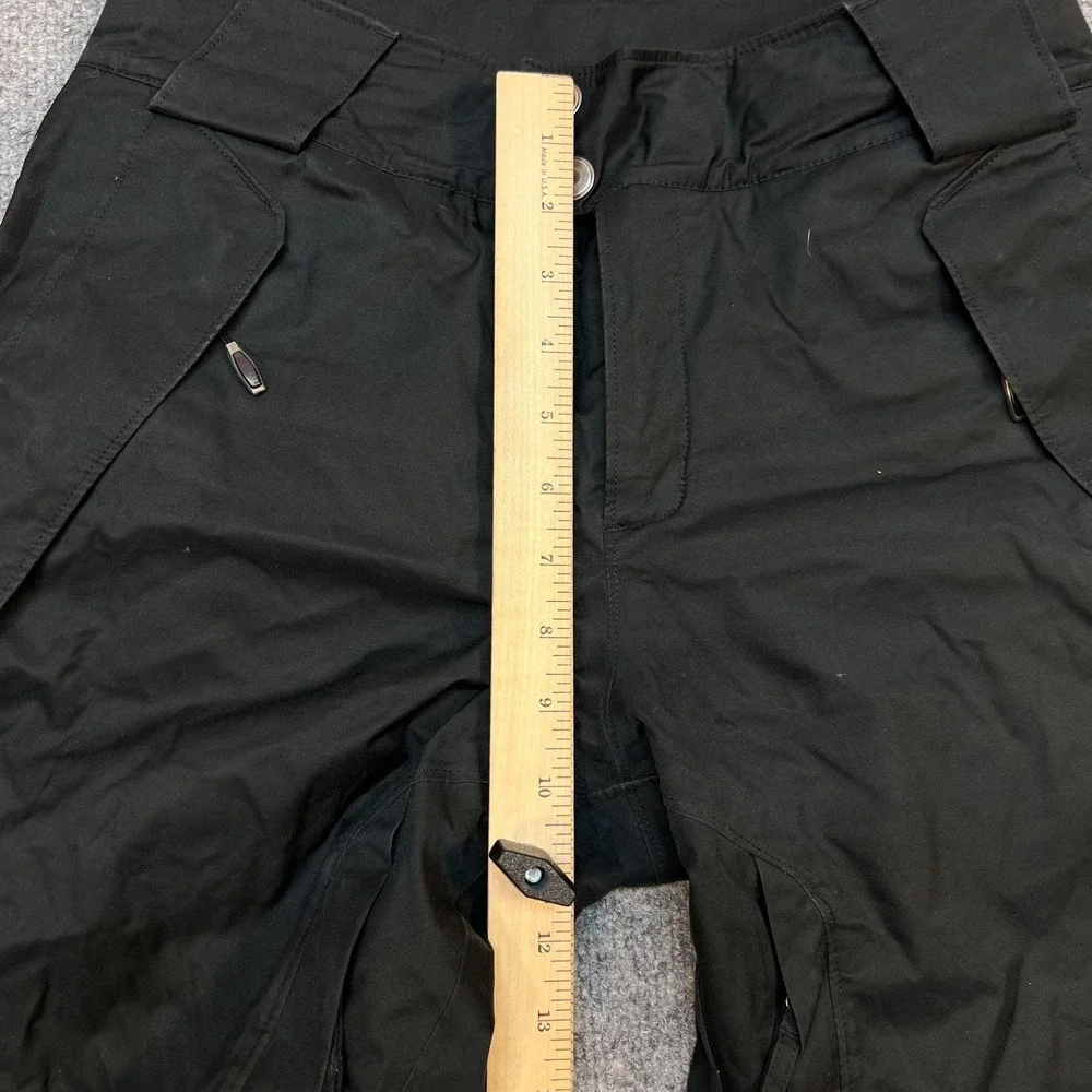 Columbia Snow Pants Mens Medium Black Insulated Ski Waterproof Zip Pockets